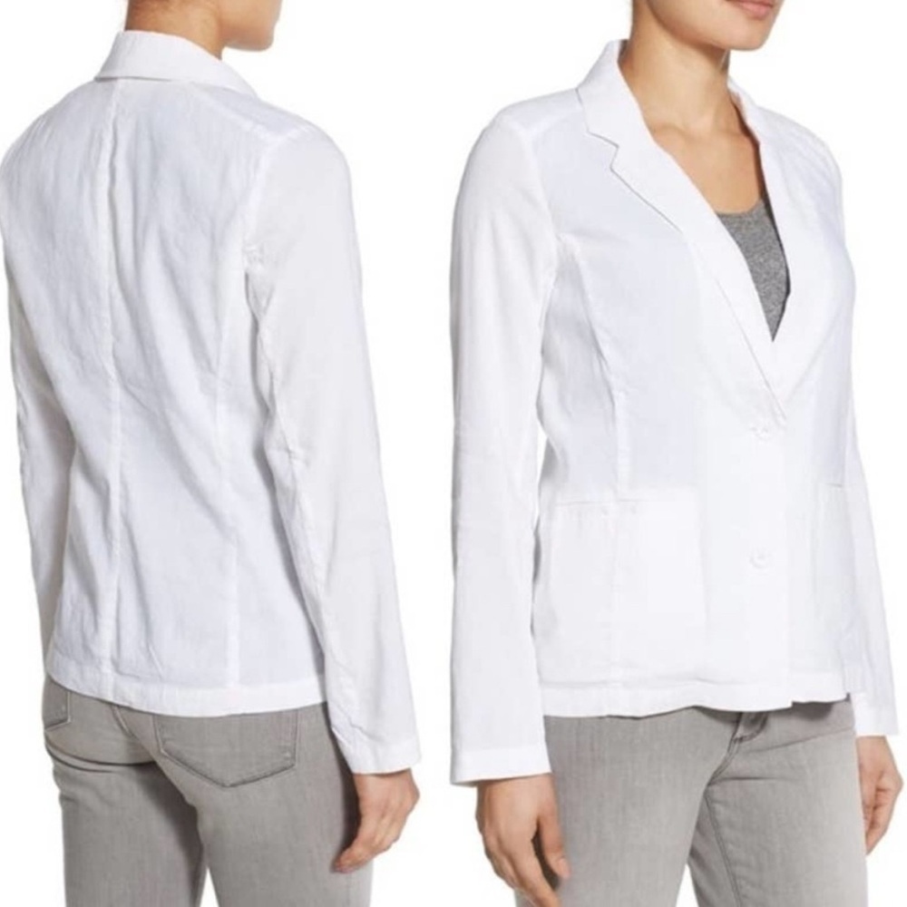 NWT Eileen Fisher Irish Linen Notch Collar Jacket (S)